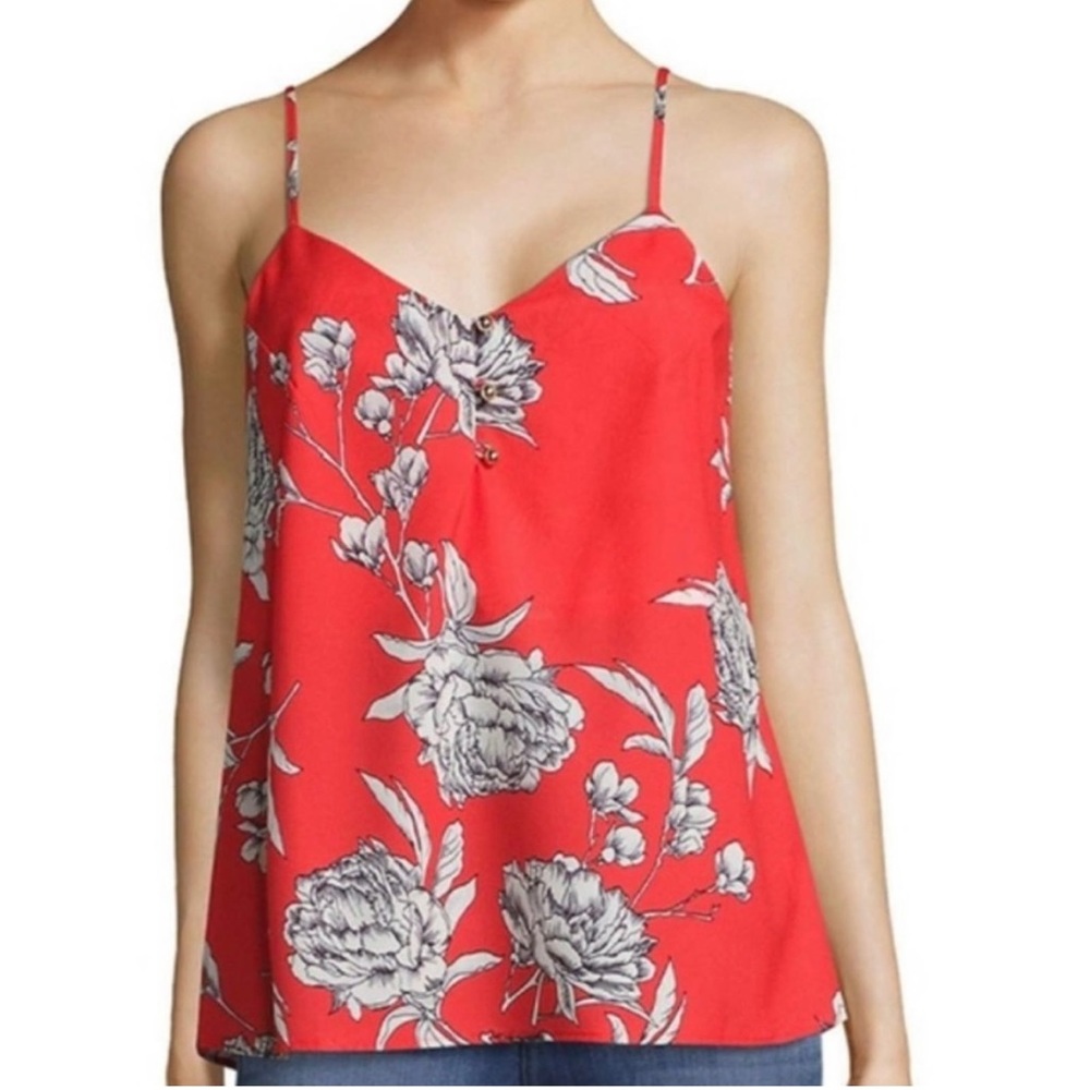 NWT Yumi Kim red & white floral tank - women’s XS 🌹